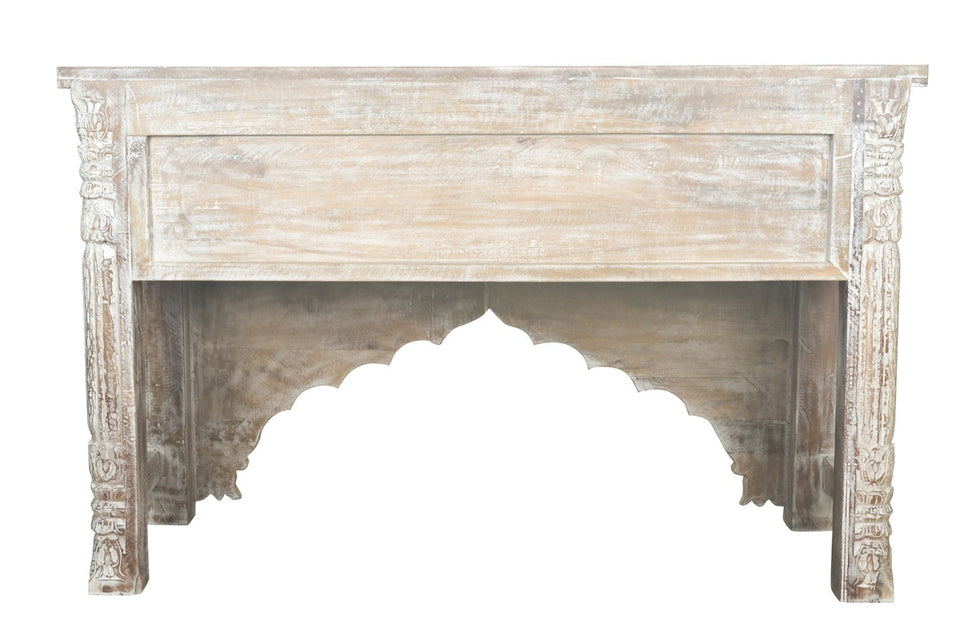 Jeter Hand Carved Wooden Console Table