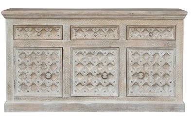 Kelly Hand Carved Wooden Sideboard