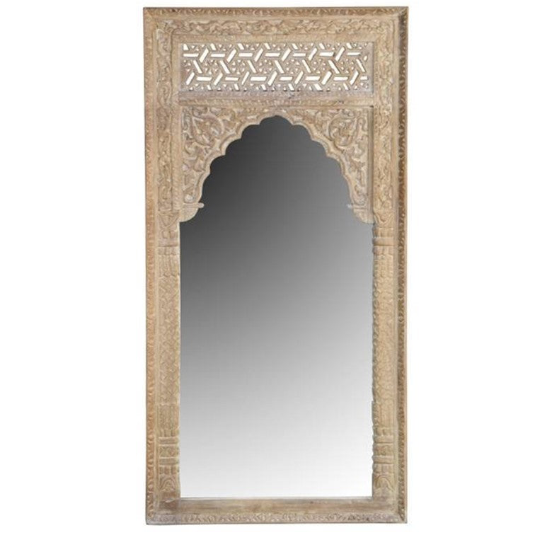 Gary Hand Carved Wooden Mirror