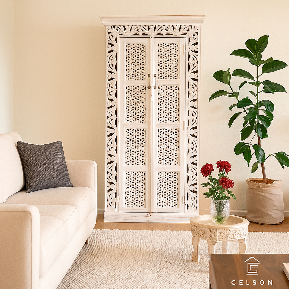 Steve Hand Carved Almirah