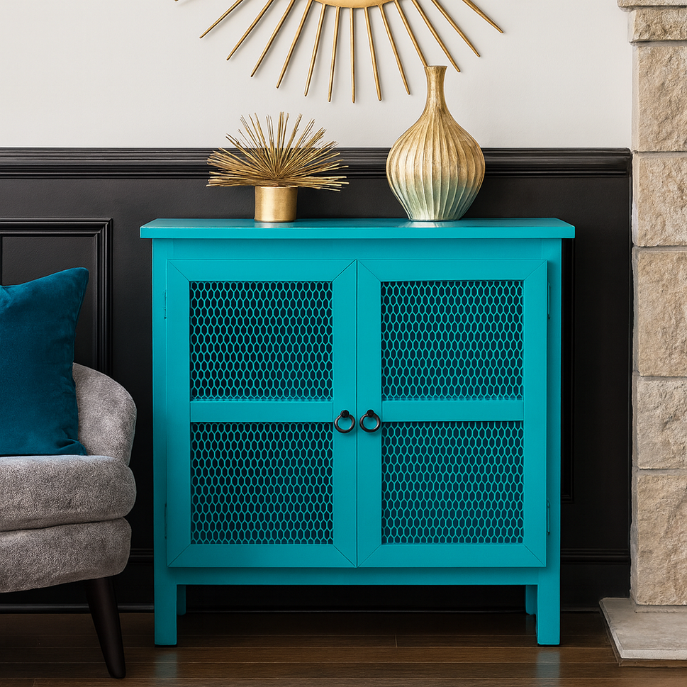 Eris Wooden Carved Cabinet