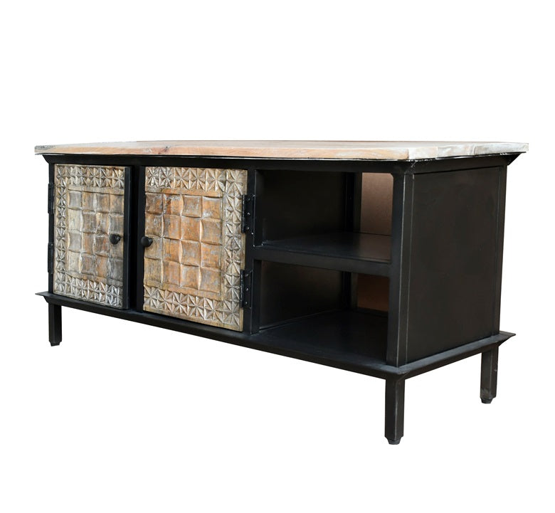 Austin Hand Carved Wooden TV Cabinet
