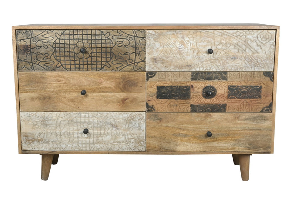 Ben Carved Wooden Dresser