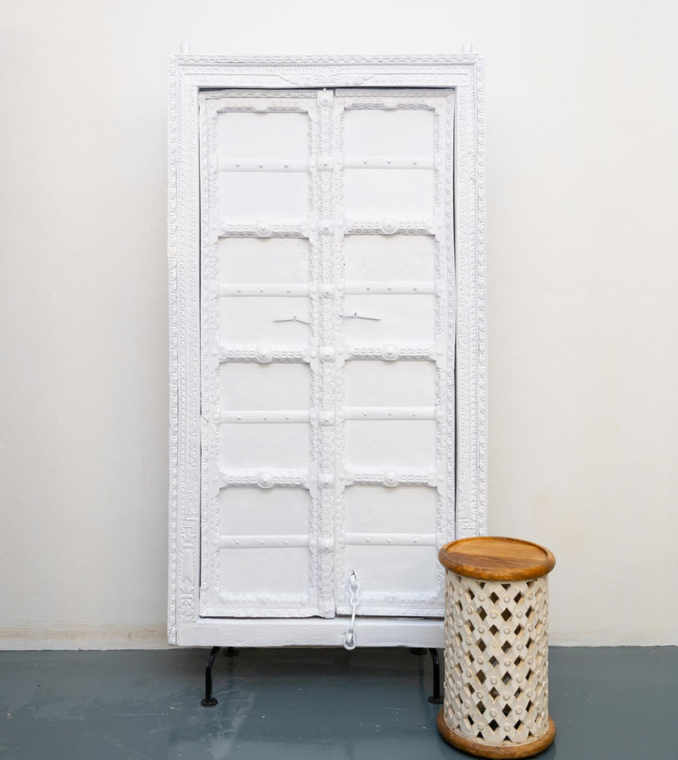 Bala Vintage Indian Door on Metal Stand
