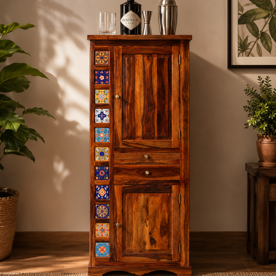 Sahira Wooden Bar Cabinet