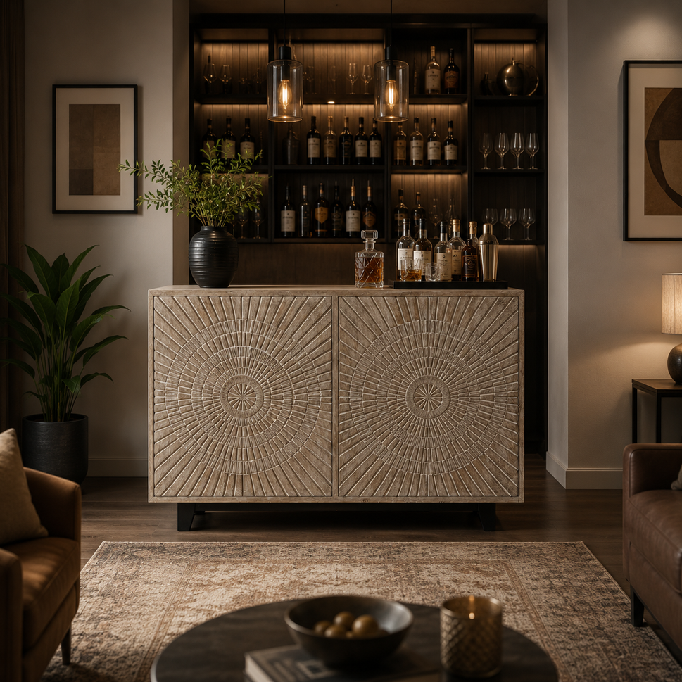 Lawson Wooden Bar Cabinet