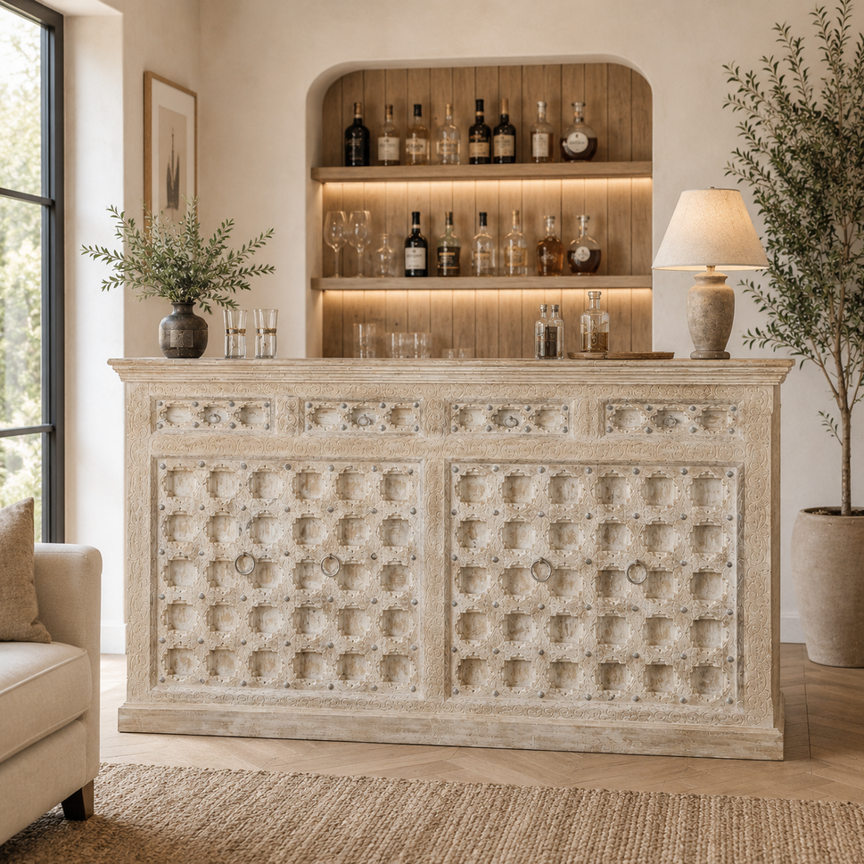 Erin Wooden Bar Cabinet