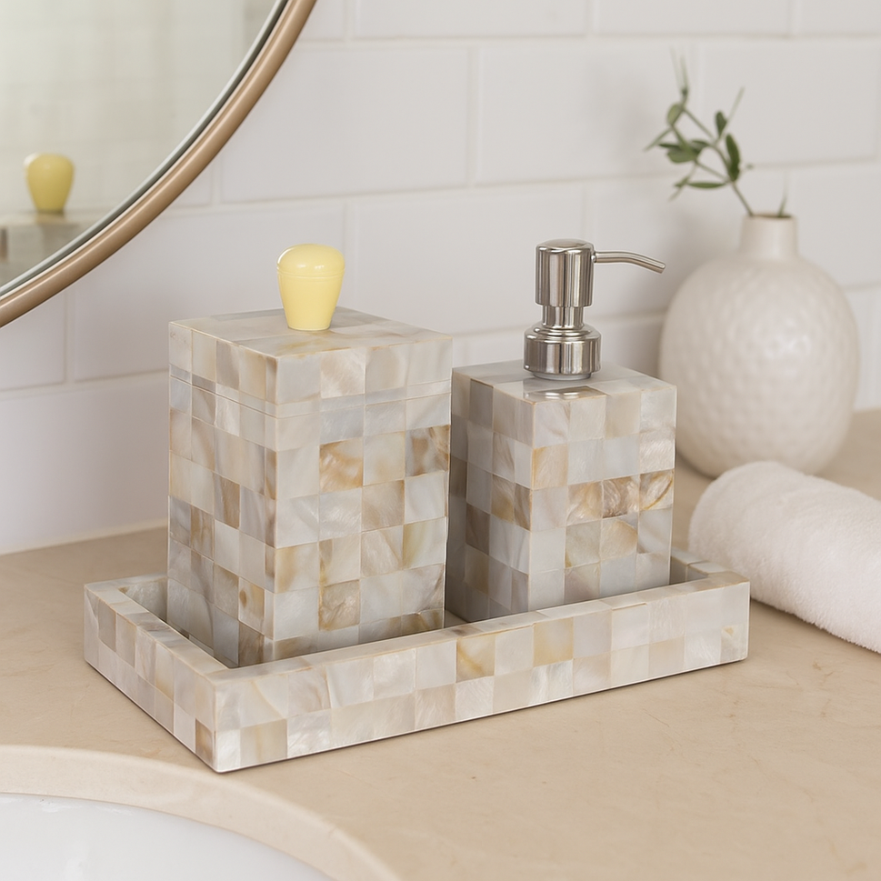 Kyle Mother of Pearl Vanity Accessories