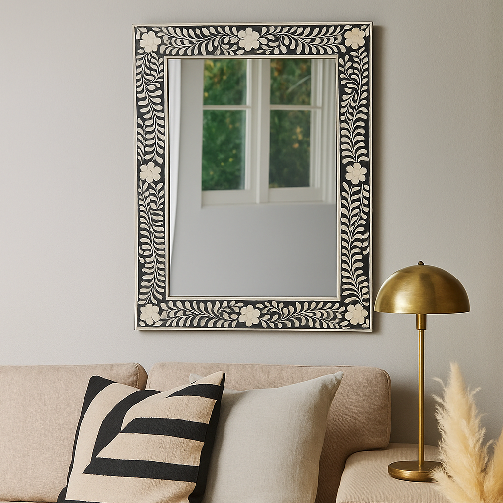 Paula Bone Inlay Mirror