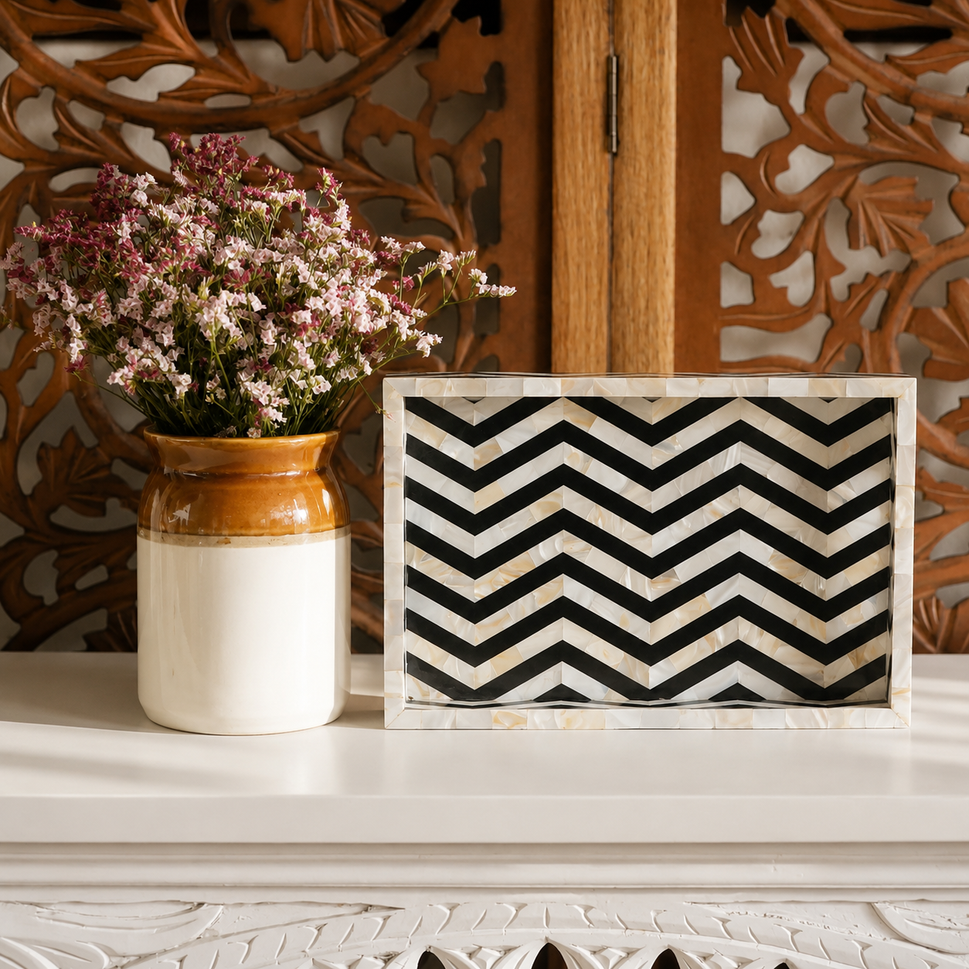 Knox Mother of Pearl Inlay Tray