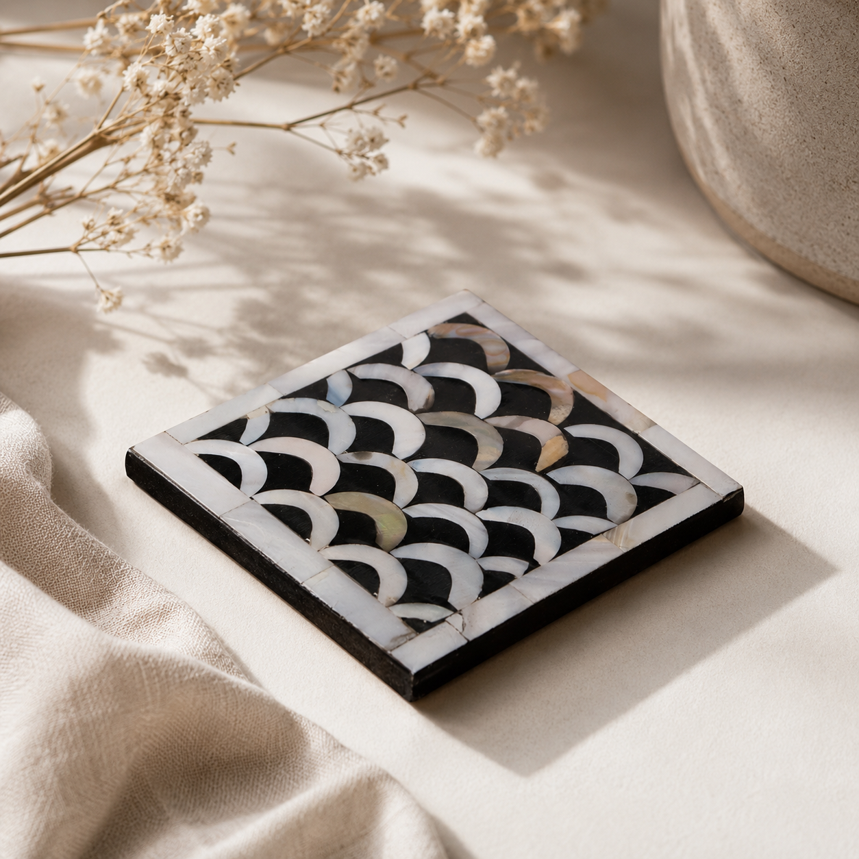 Josie Mother of Pearl Inlay Coaster