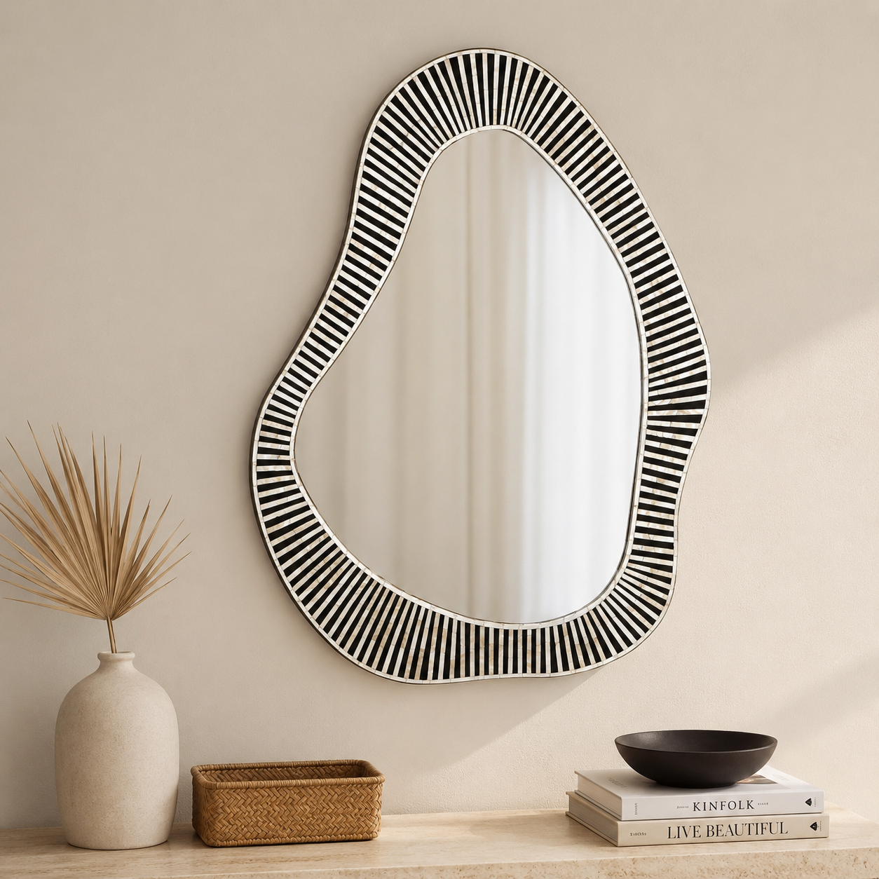 Baylor MOP Inlay Mirror