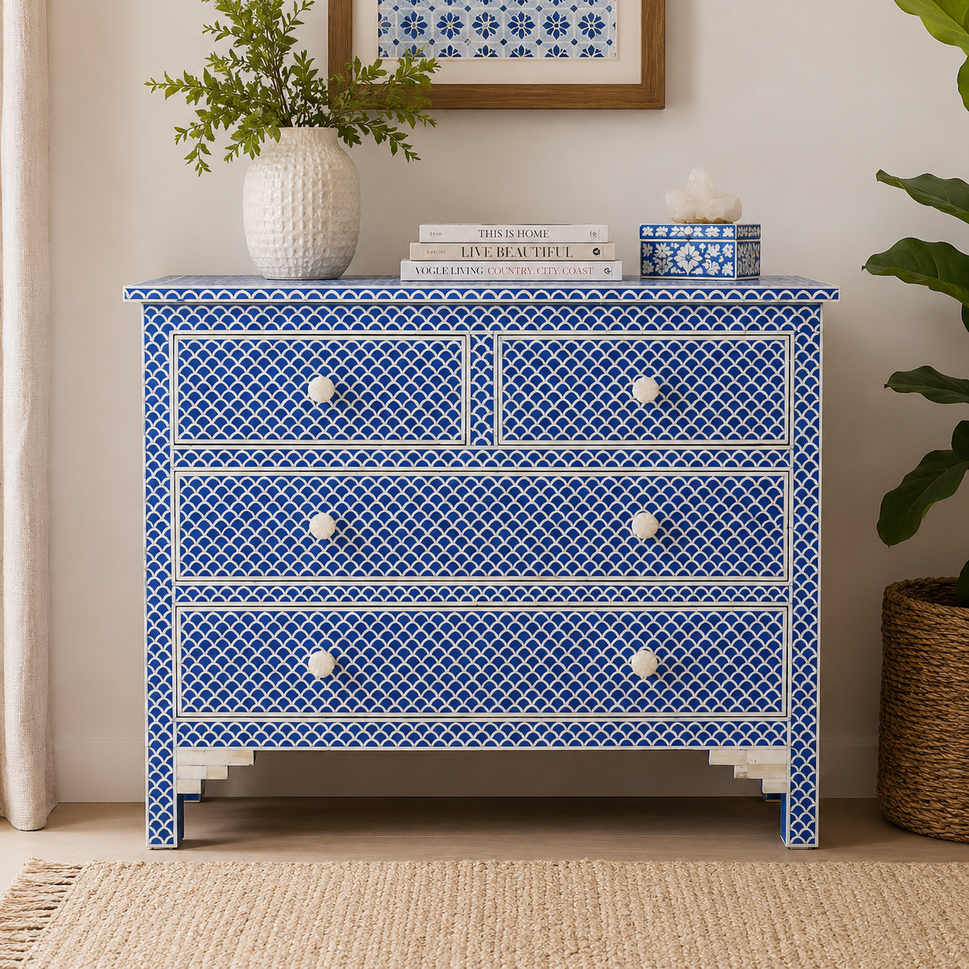 Martin Bone Inlay Chest of Drawer