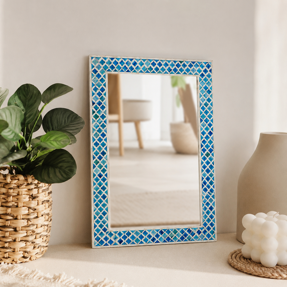 Rooby Bone Inlay Mirror