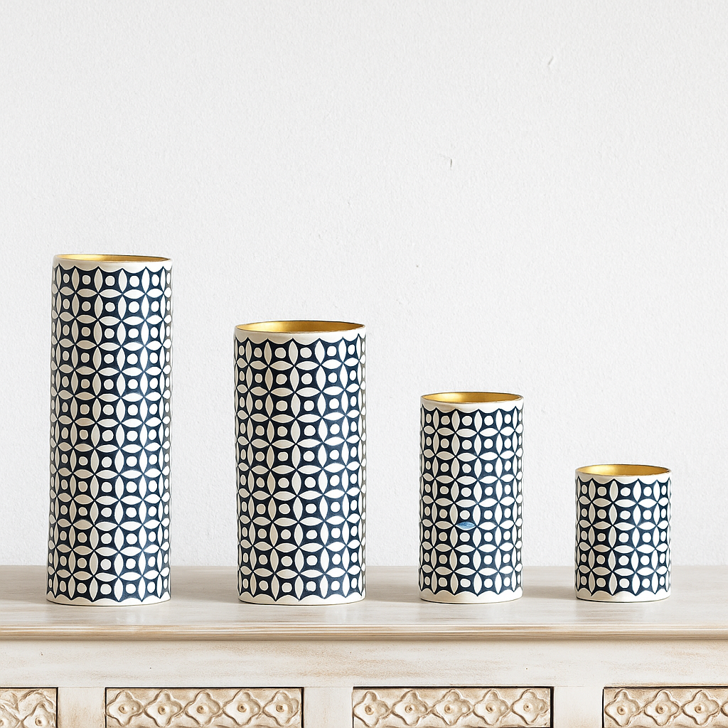 Shanna Bone Inlay Vase