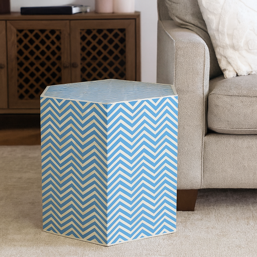 Mathew Bone Inlay Stool