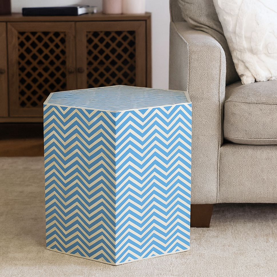 Mathew Bone Inlay Stool