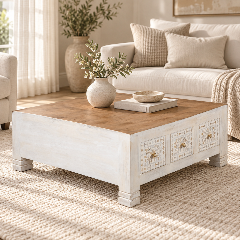 Gauri Mother of Pearl Inlay Coffee Table