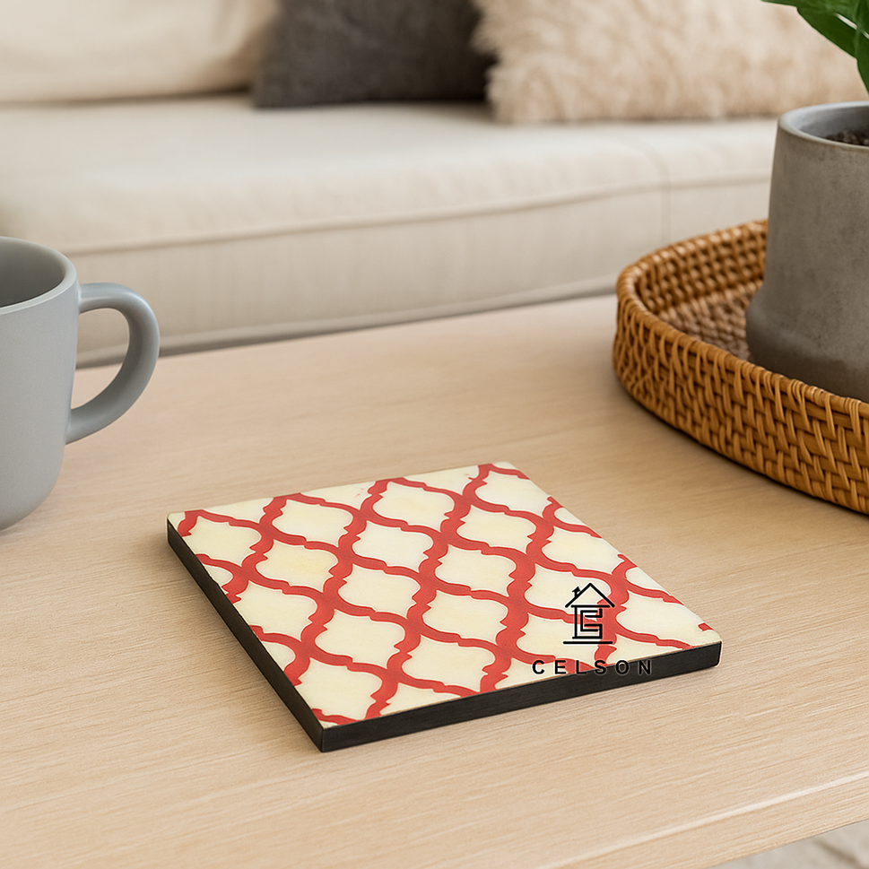 Sia Bone Inlay Coaster