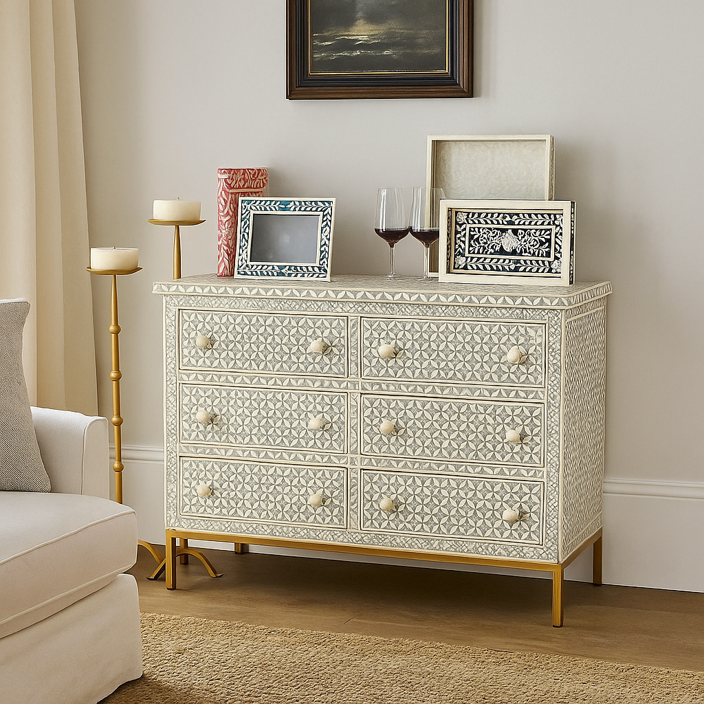 Neal Bone Inlay Dresser