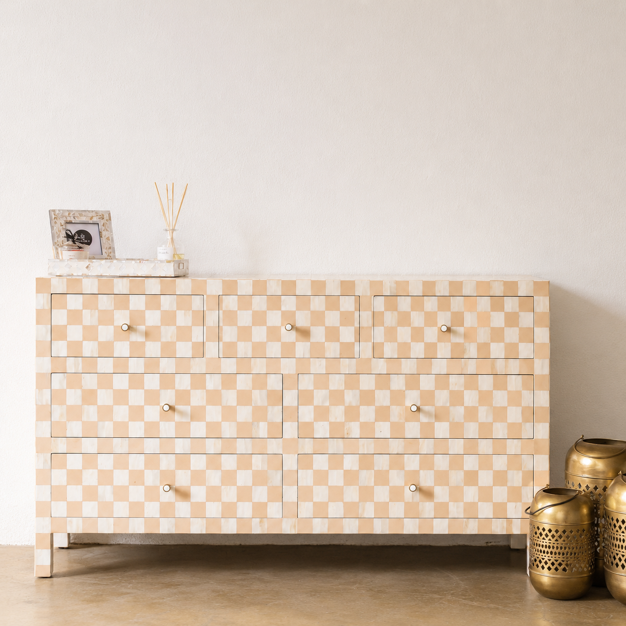 Panna Bone Inlay Dresser