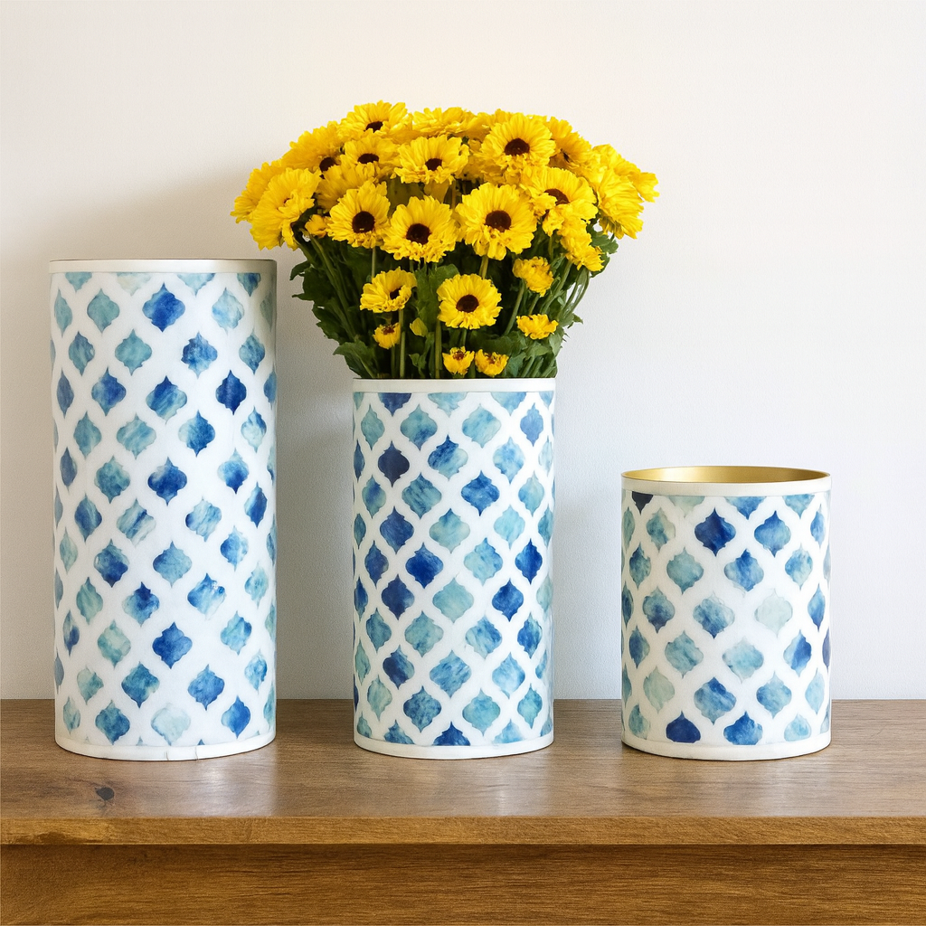 Lira Bone Inlay Vase