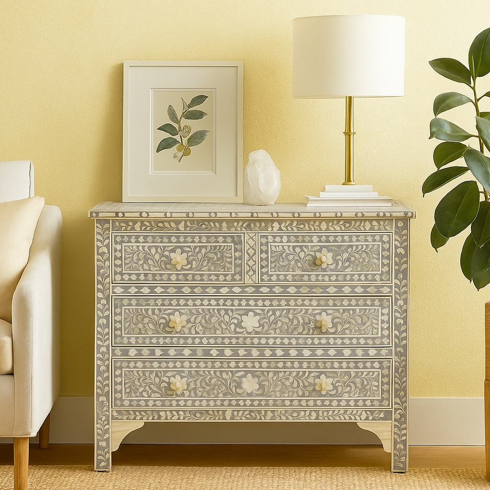 Jesse Bone Inlay Chest of Drawer