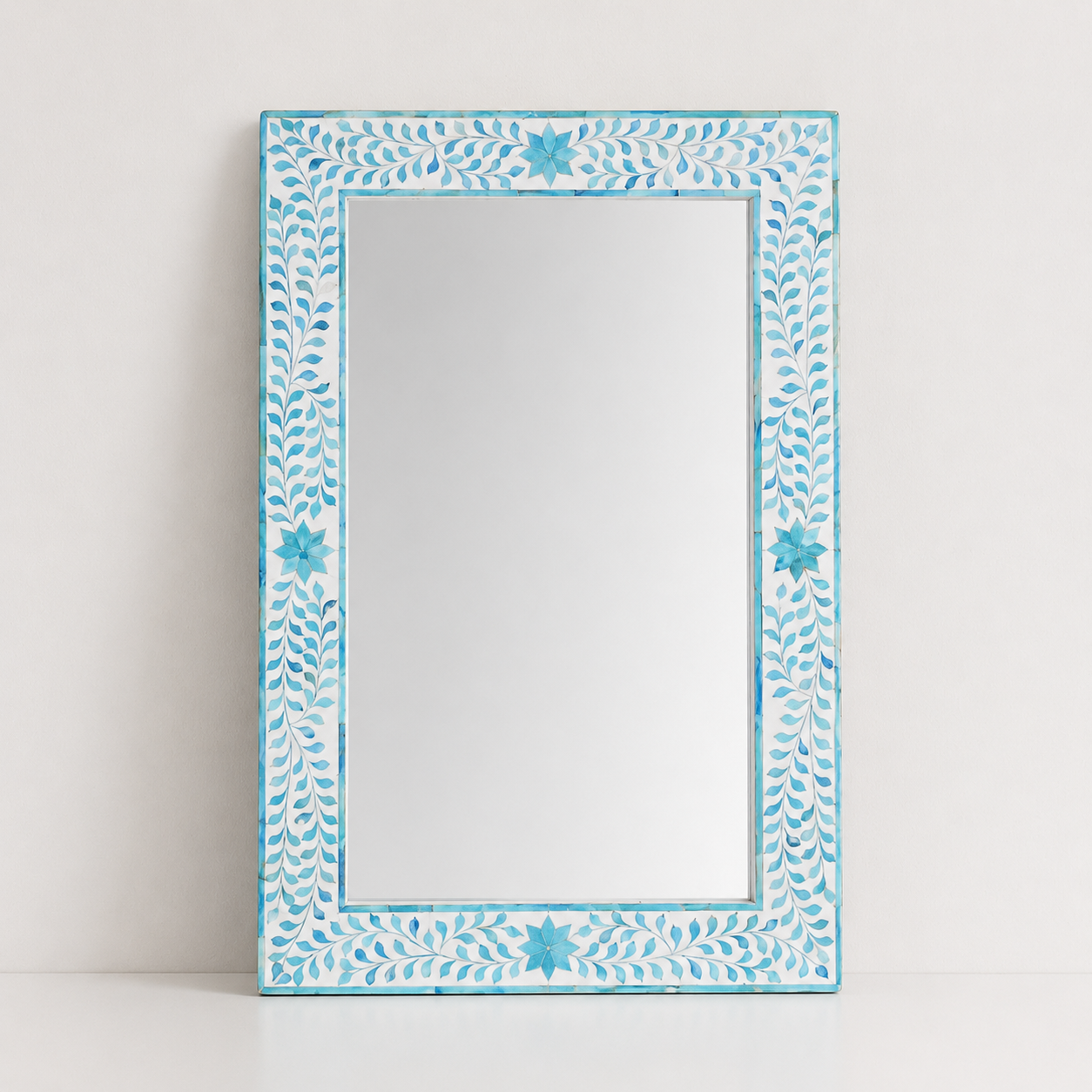 Vega Bone Inlay Chest and Mirror