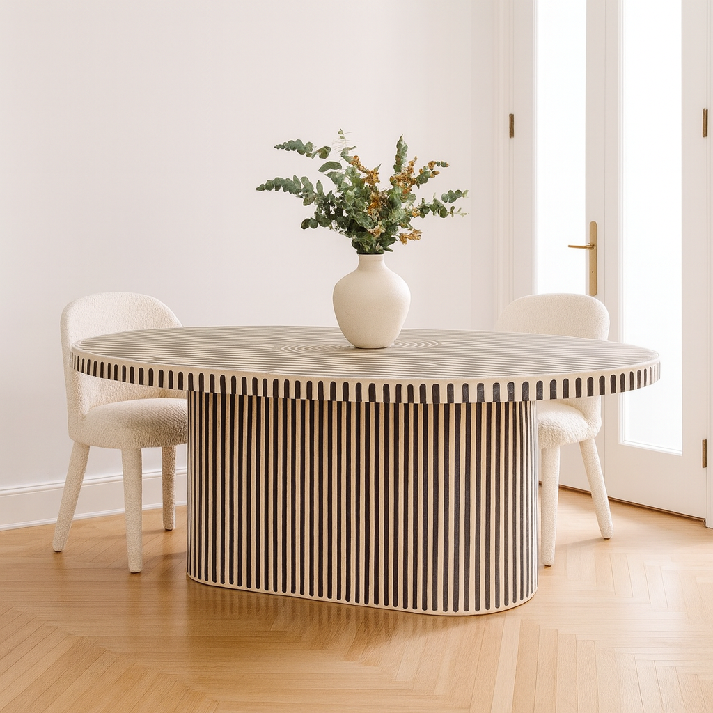 Liam Bone Inlay Dining Table