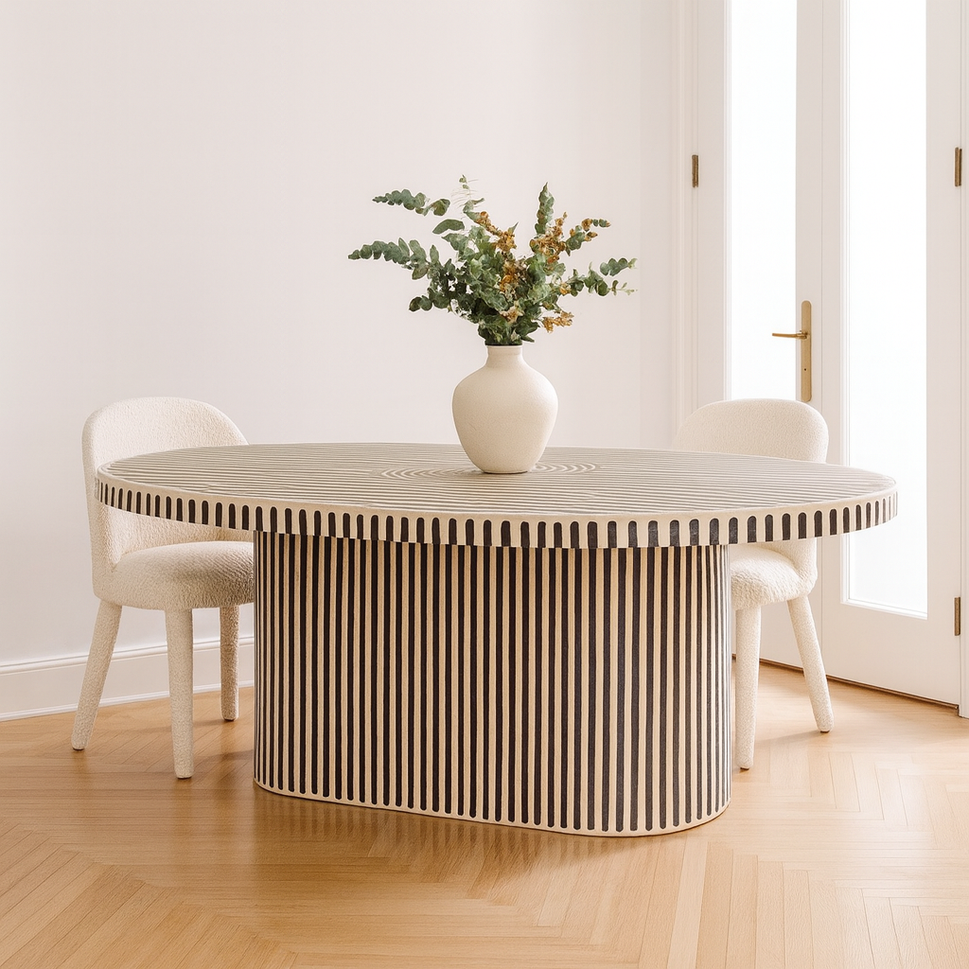 Liam Bone Inlay Dining Table