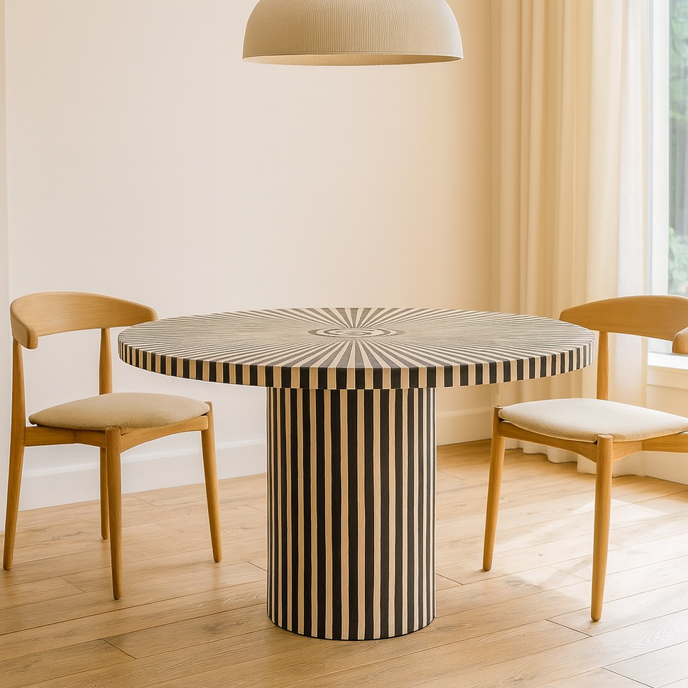 Amelia Bone Inlay Dining Table