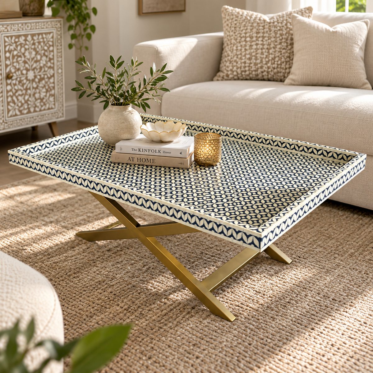 Shabha Bone Inlay Coffee Table