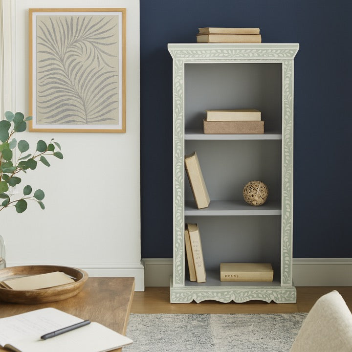 Jaxon Bone Inlay Book Shelf
