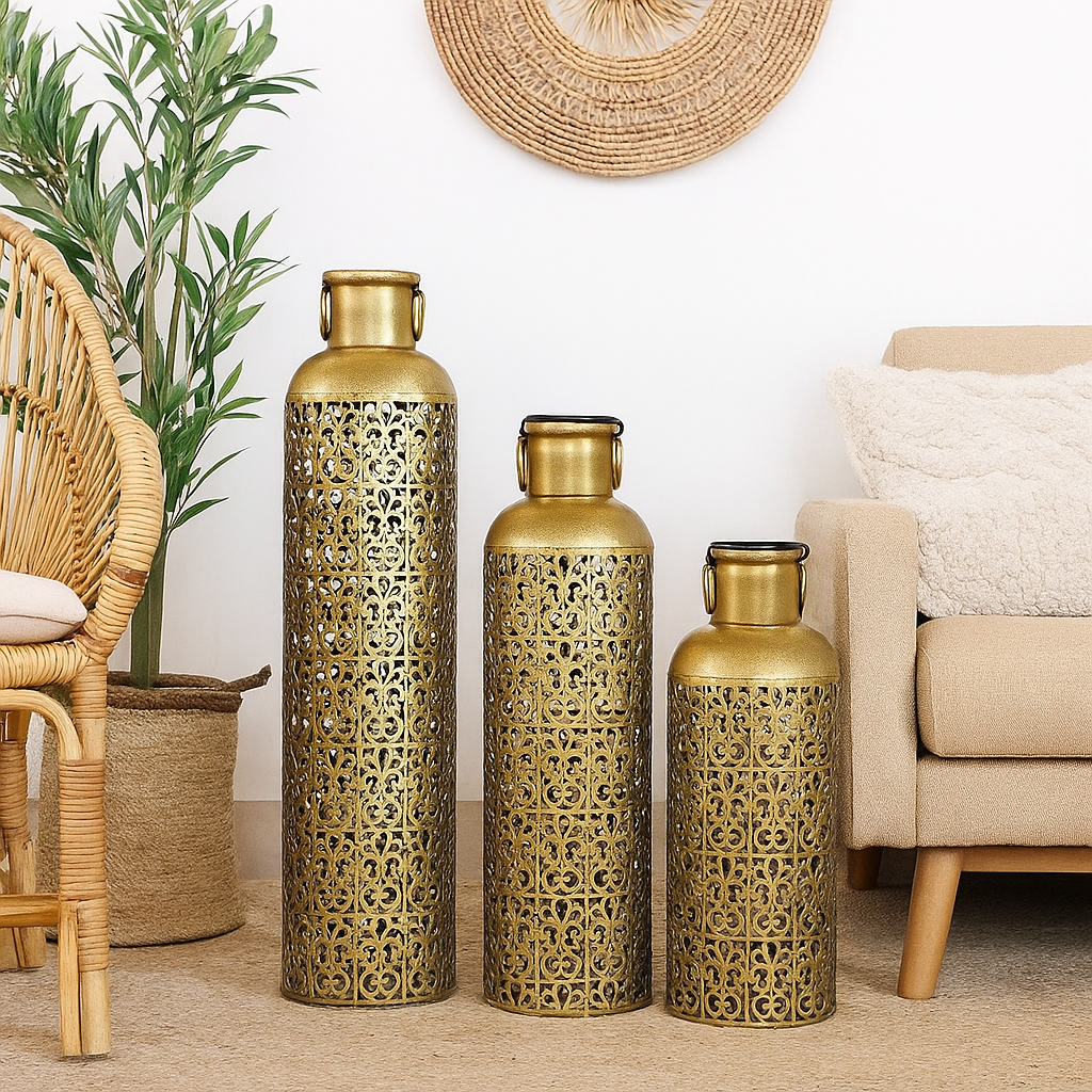 Ansh Brass Finish Lantern