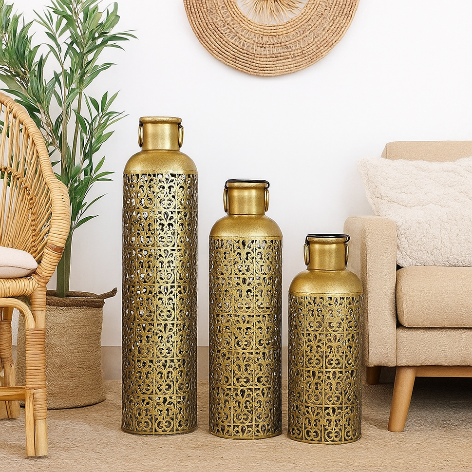 Ansh Brass Finish Lantern