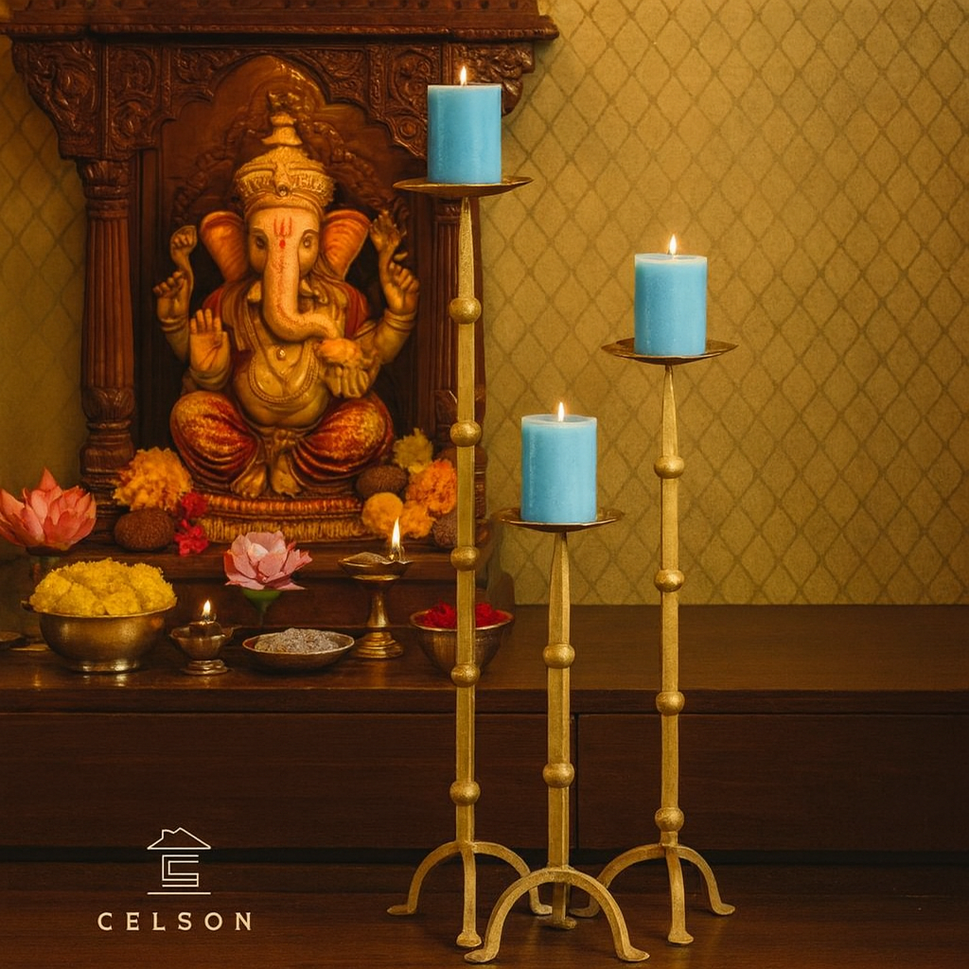 Risha Antique Candle Stand