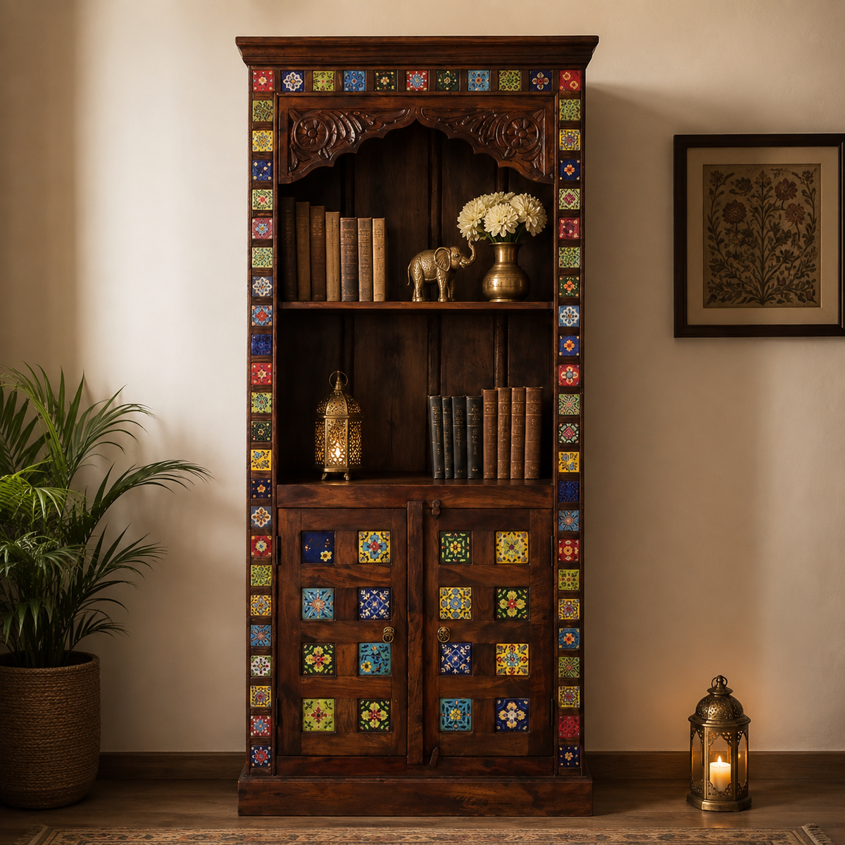 Pace Carved Bookshelf