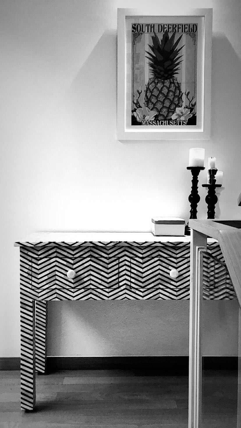 Vanya Bone Inlay Console Table