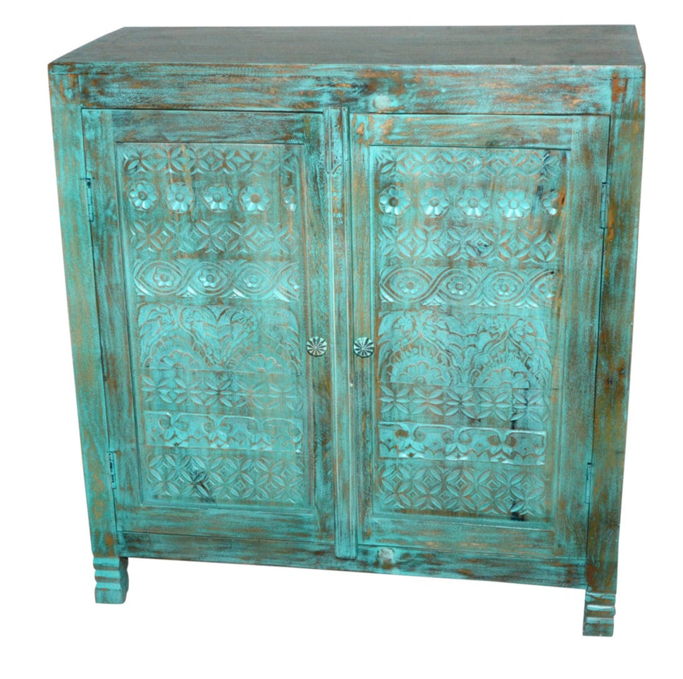 Margot Carved Wooden Chest