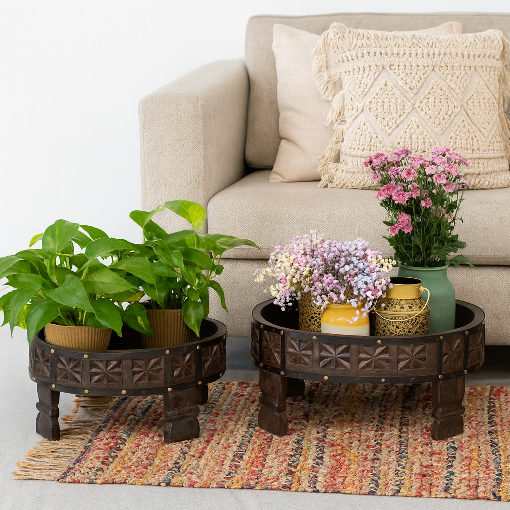 Ariana Carved Chakki Table
