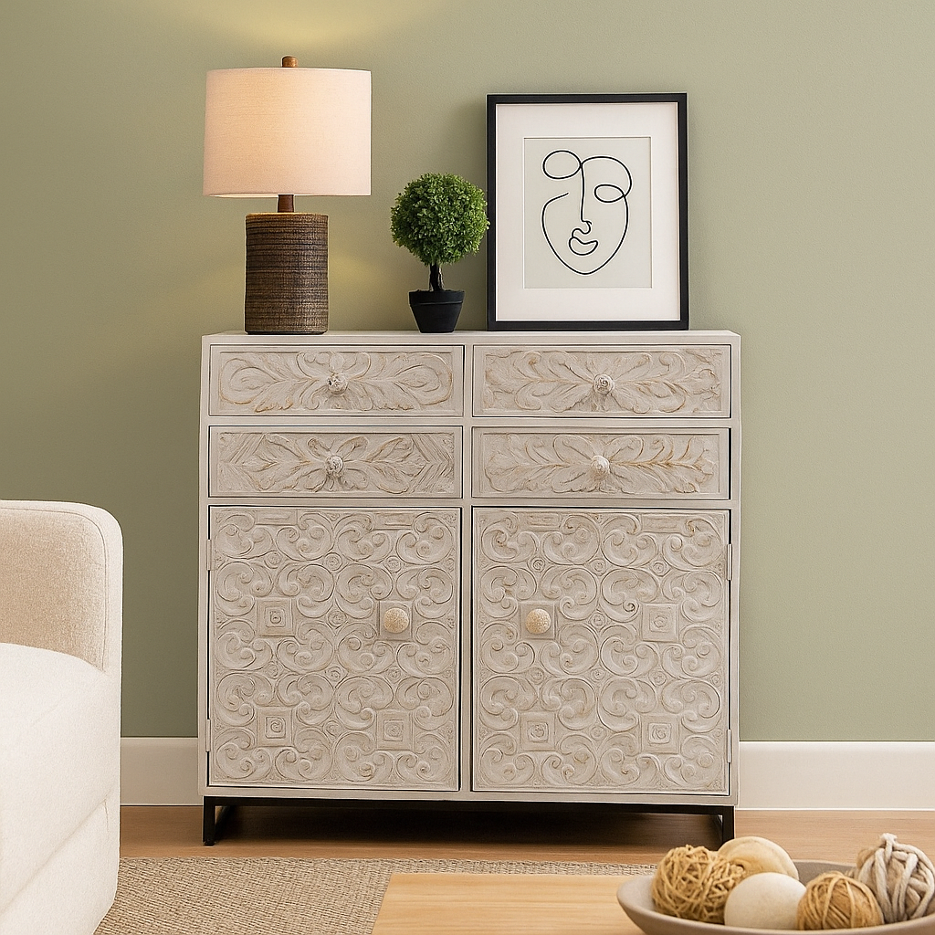 Naya Wooden Carved Chest