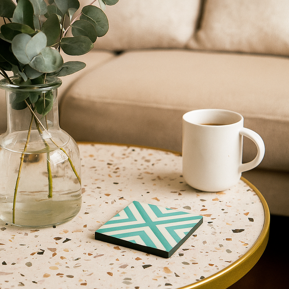 Roma Bone Inlay Coaster