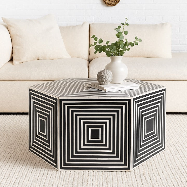 Claire Bone Inlay Coffee Table