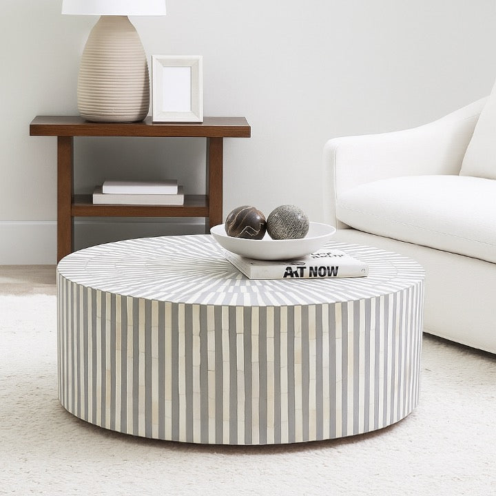 Hinkle Bone Inlay Coffee Table