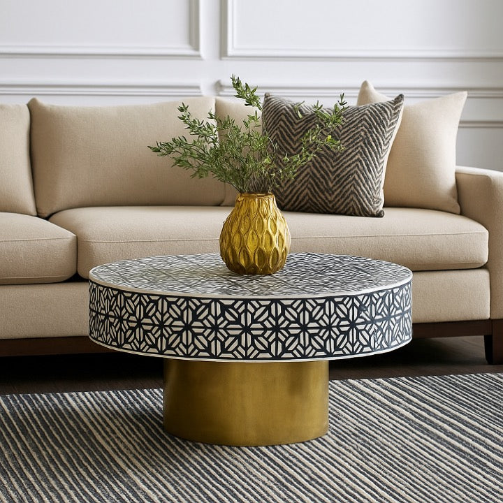 Sneha Bone Inlay Coffee Table