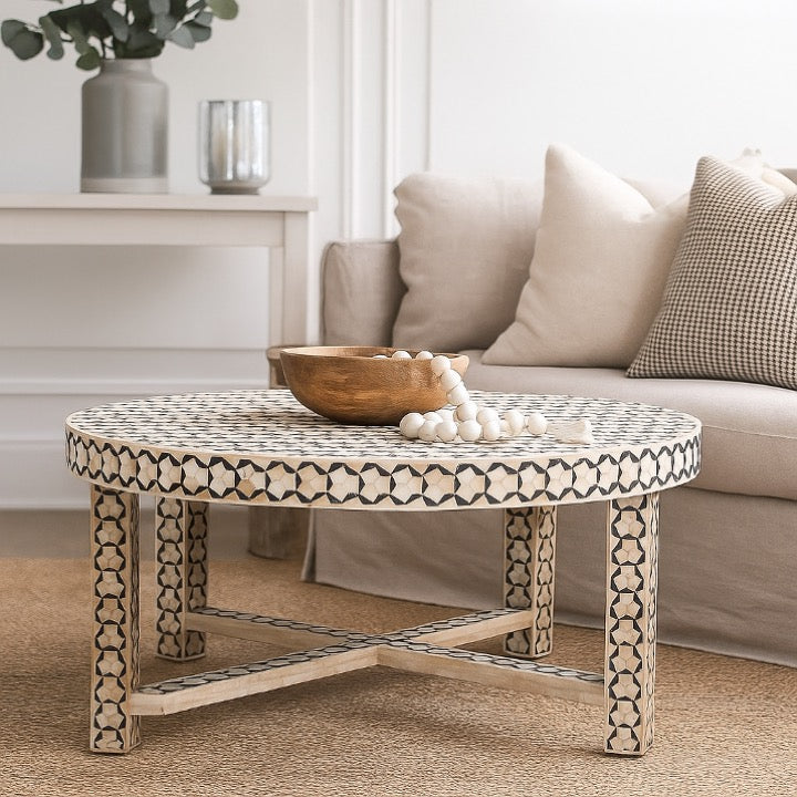Riva Bone Inlay Coffee Table