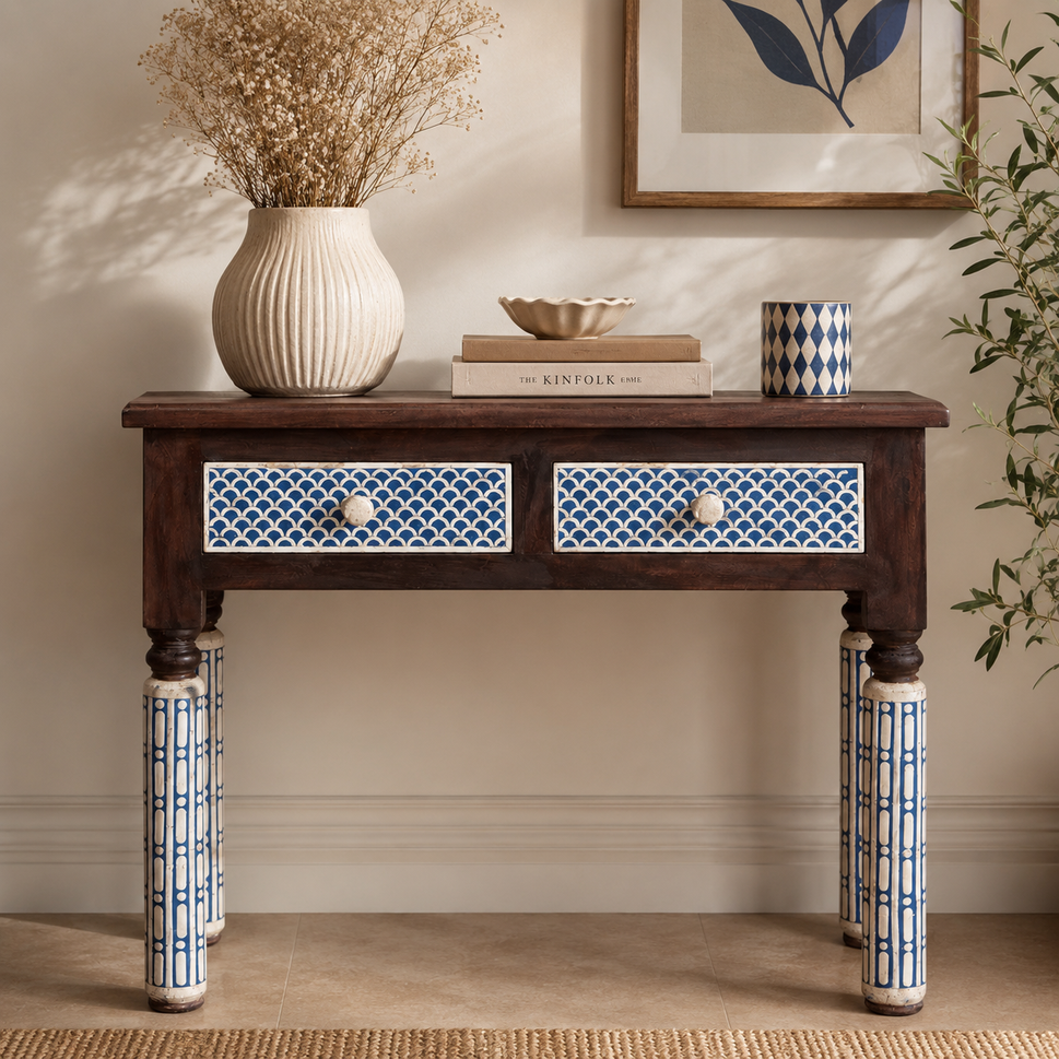 Ariel Bone Inlay Console Table