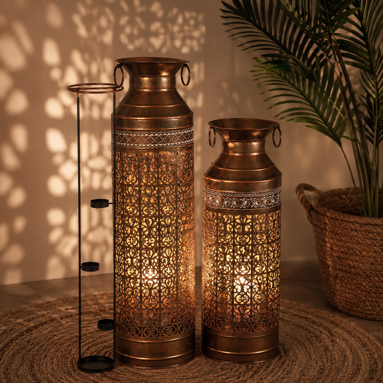 Celine Antique Copper Lantern