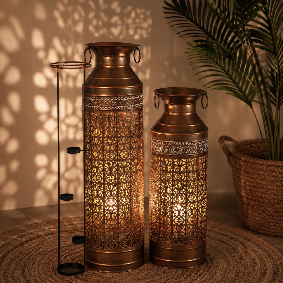 Celine Antique Copper Lantern