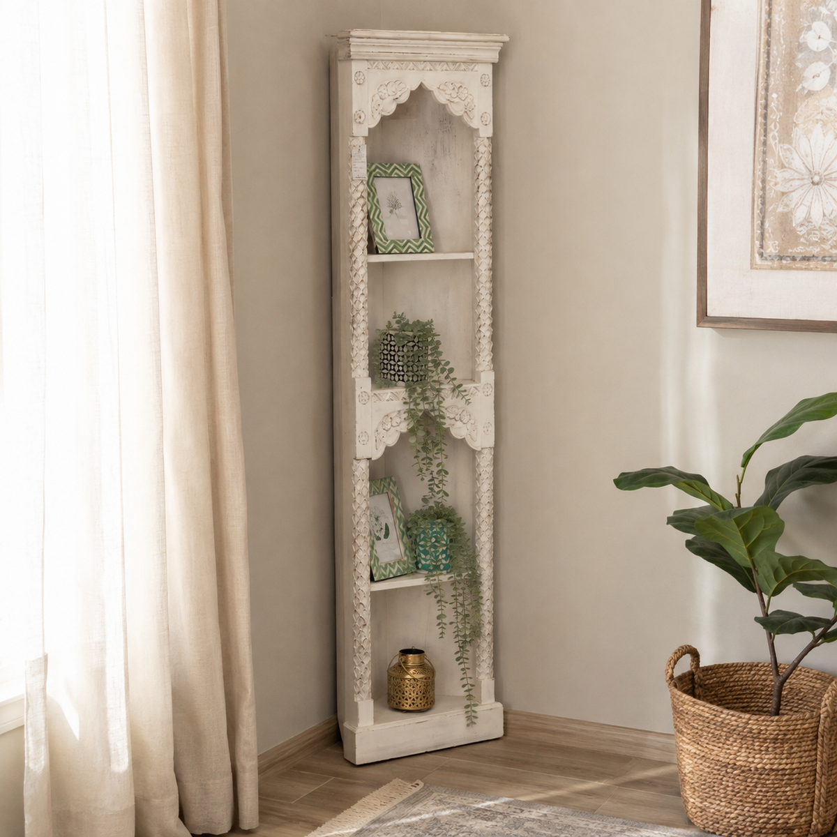 Lerro Carved Bookshelf